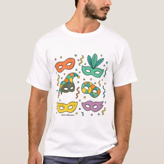 Fliegende Masken T-Shirt (Vorderseite)