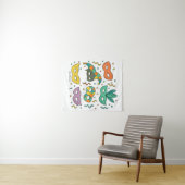 Fliegende Masken Wandteppich (Beispiel (Horizontal))