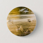 Fliegende Möwen - abstrakt Button (Vorderseite)
