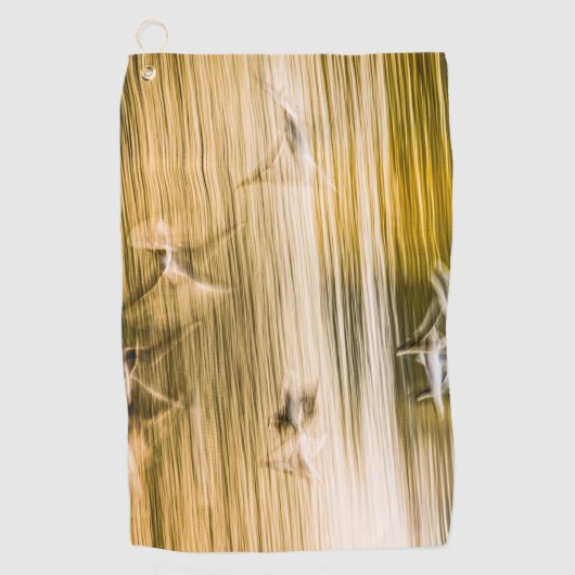 Fliegende Möwen - abstrakt Golfhandtuch (Vorderseite)