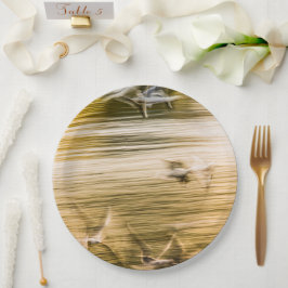 Fliegende Möwen - abstrakt Pappteller