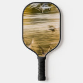 Fliegende Möwen - abstrakt Pickleball Schläger (Vorderseite)