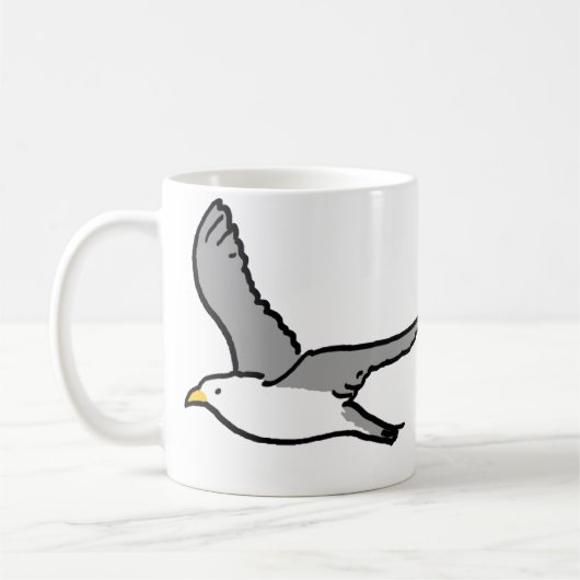 Fliegende Möwen Kaffeetasse (Links)