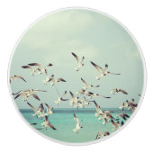 Fliegende Möwen über den Ozean Keramikknauf (Vorderseite)