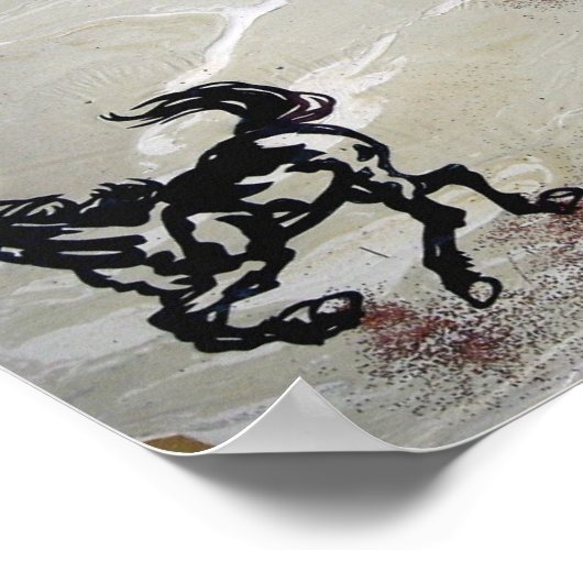 "Fliegende Pferde" Poster (Ecke)