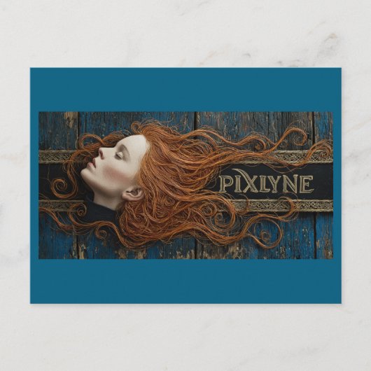 Fliegende Pflaumen Postkarte (Vorderseite)