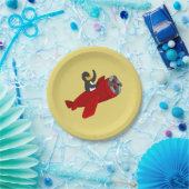 Fliegende Pinguin-Cartoon-Papier-Teller Pappteller (Party)