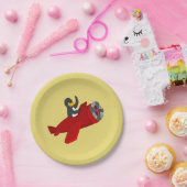 Fliegende Pinguin-Cartoon-Papier-Teller Pappteller (Party)