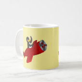 Fliegende Pinguinkaffee-Cartoon-Tasse Kaffeetasse (Vorderseite Links)