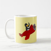 Fliegende Pinguinkaffee-Cartoon-Tasse Kaffeetasse (Links)