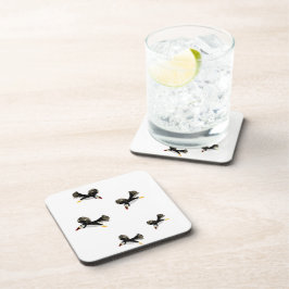 Fliegende Puffins Fun Bird Art Untersetzer