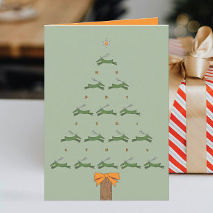 FLIEGENDE RENTIER WEIHNACHTEN KARTE