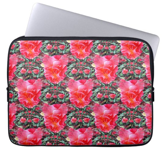Fliegende Rose....... Laptopschutzhülle (Vorderseite)