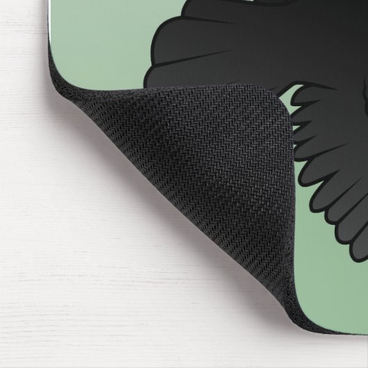 Fliegende rotgeflügelte Amsel Mousepad (Ecke)