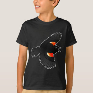 Fliegende rotgeflügelte Amsel T-Shirt