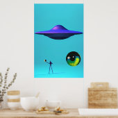 Fliegende Sauerker sollten gesehen werden und nich Poster (Küche)