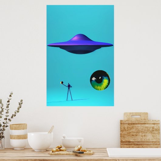 Fliegende Sauerker sollten gesehen werden und nich Poster (Küche)