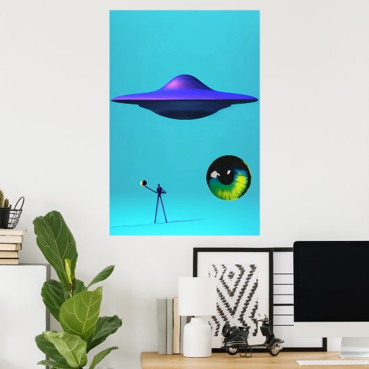 Fliegende Sauerker sollten gesehen werden und nich Poster (Heimbüro)