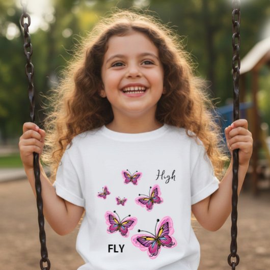 Fliegende Schmetterlinge Baby T-shirt