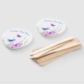 Fliegende Schmetterlinge Hand Fan mit benutzerdefi Fächer (Non-assembled)