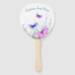 Fliegende Schmetterlinge Hand Fan mit benutzerdefi Fächer