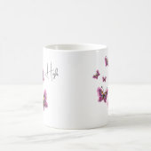Fliegende Schmetterlinge Kaffeetasse (Mittel)