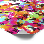 Fliegende Schmetterlinge Poster (Ecke)