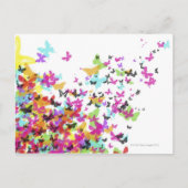 Fliegende Schmetterlinge Postkarte (Vorderseite)