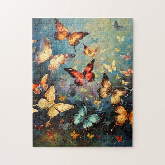 Fliegende Schmetterlinge Puzzle (Vertikal)