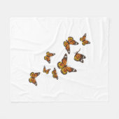 Fliegende Schmetterlinge - Schmetterling Lover Gar Fleecedecke (Vorderseite (Horizontal))