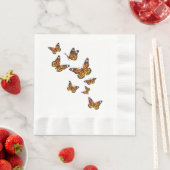 Fliegende Schmetterlinge - Schmetterling Lover Gar Serviette (Beispiel)