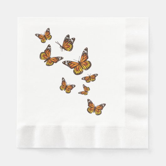 Fliegende Schmetterlinge - Schmetterling Lover Gar Serviette (Vorderseite)