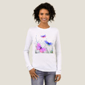Fliegende Schmetterlinge Tri-Blend Shirt (Vorderseite voll)