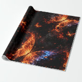 Fliegende Schmetterlings-Fantasie-Geschenkpapier Geschenkpapier (Ungerollt)