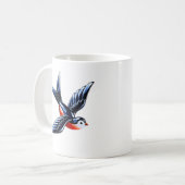 Fliegende Schwalbe Kaffeetasse (Vorderseite Links)