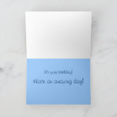 Fliegende Schwalben-Kunst-Gruß-Karte Karte (Innenseite)