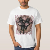 Fliegende schwarze Katzen  T-Shirt (Vorderseite)