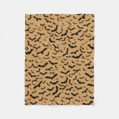 Fliegende schwarze Schläger Fleecedecke (Vorderseite)