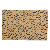 Fliegende schwarze Schläger Kissenbezug (Rückseite)