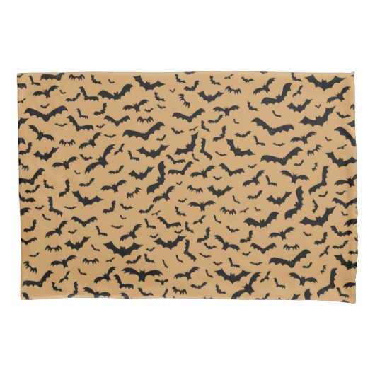 Fliegende schwarze Schläger Kissenbezug (Vorderseite)