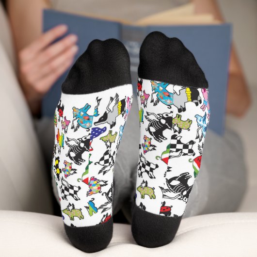 Fliegende Schwein Socken (Unterseite)