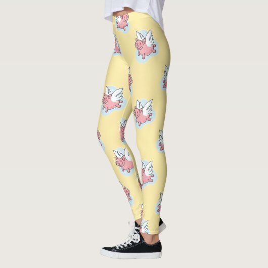 Fliegende Schweine Chinesisches Neujahr Zodiac gel Leggings (Links)