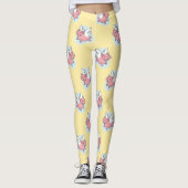 Fliegende Schweine Chinesisches Neujahr Zodiac gel Leggings (Vorderseite)