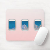 fliegende Schweine-/Flugzeugholz Mousepad (Mit Mouse)