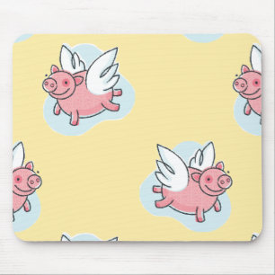 Fliegende Schweine für chinesisches Neujahr 2019 - Mousepad