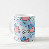 fliegende Schweine Kaffeetasse (Vorderseite Links)