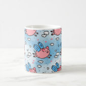 fliegende Schweine Kaffeetasse (Mittel)