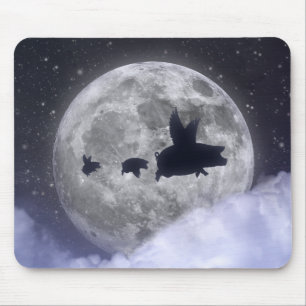Fliegende Schweine Mousepad