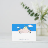 Fliegende Schweine-Platzkarten Platzkarte (Stehend Vorderseite)