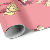 Fliegende Schweine Sleigh Weihnachtswrapping Paper Geschenkpapier (Rolleneckpunkt)